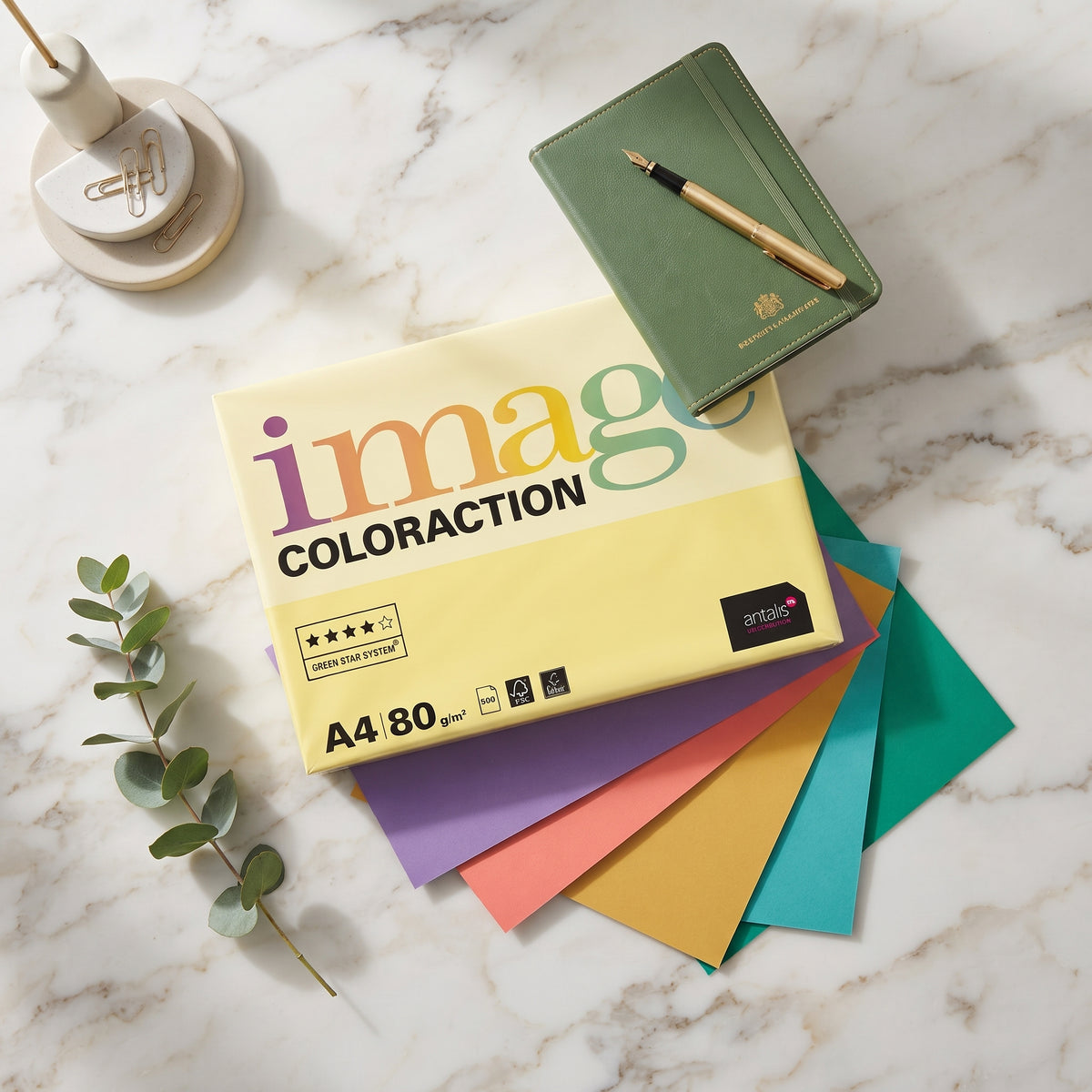Rame de Papier Couleur A4 80g (500 Feuilles)