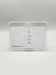 Badge en Plastique 54x85mm – Porte-Badge Rigide Format Carte Bancaire