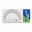 Rapporteur 180 degrés Transparent Cristal - Boost School