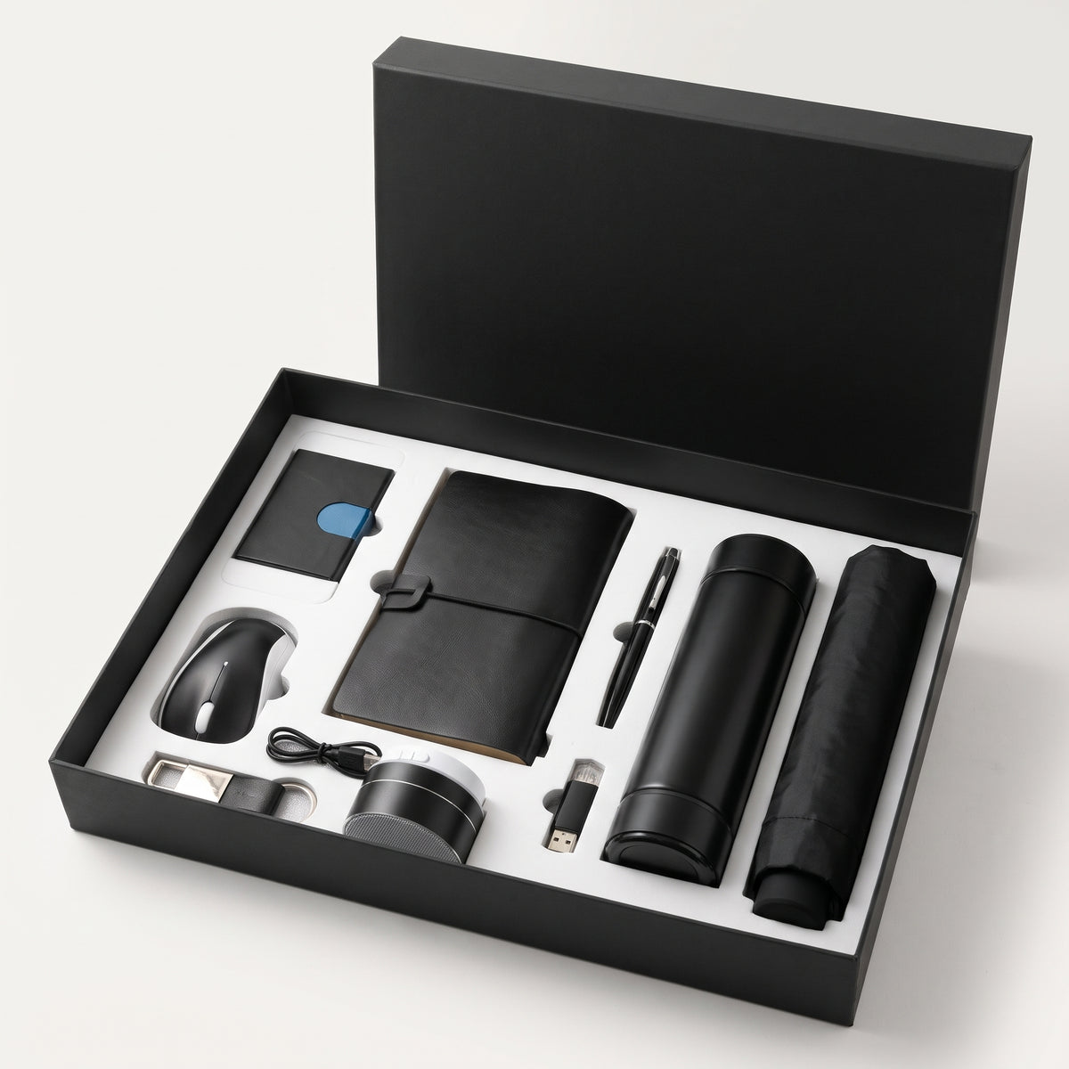 Coffret Exécutif VIP Grand Luxe 9-en-1 Personnalisable