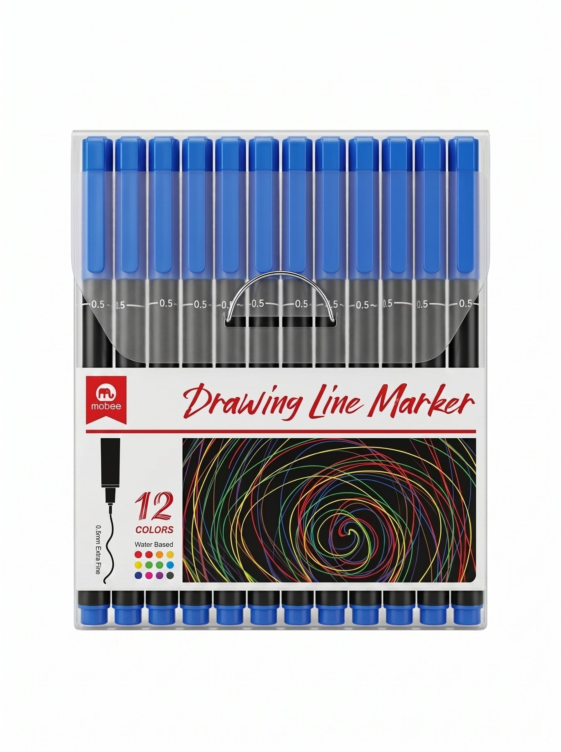 Stylos Feutres Pointe Fine Drawing Line Mobee (12 pcs)