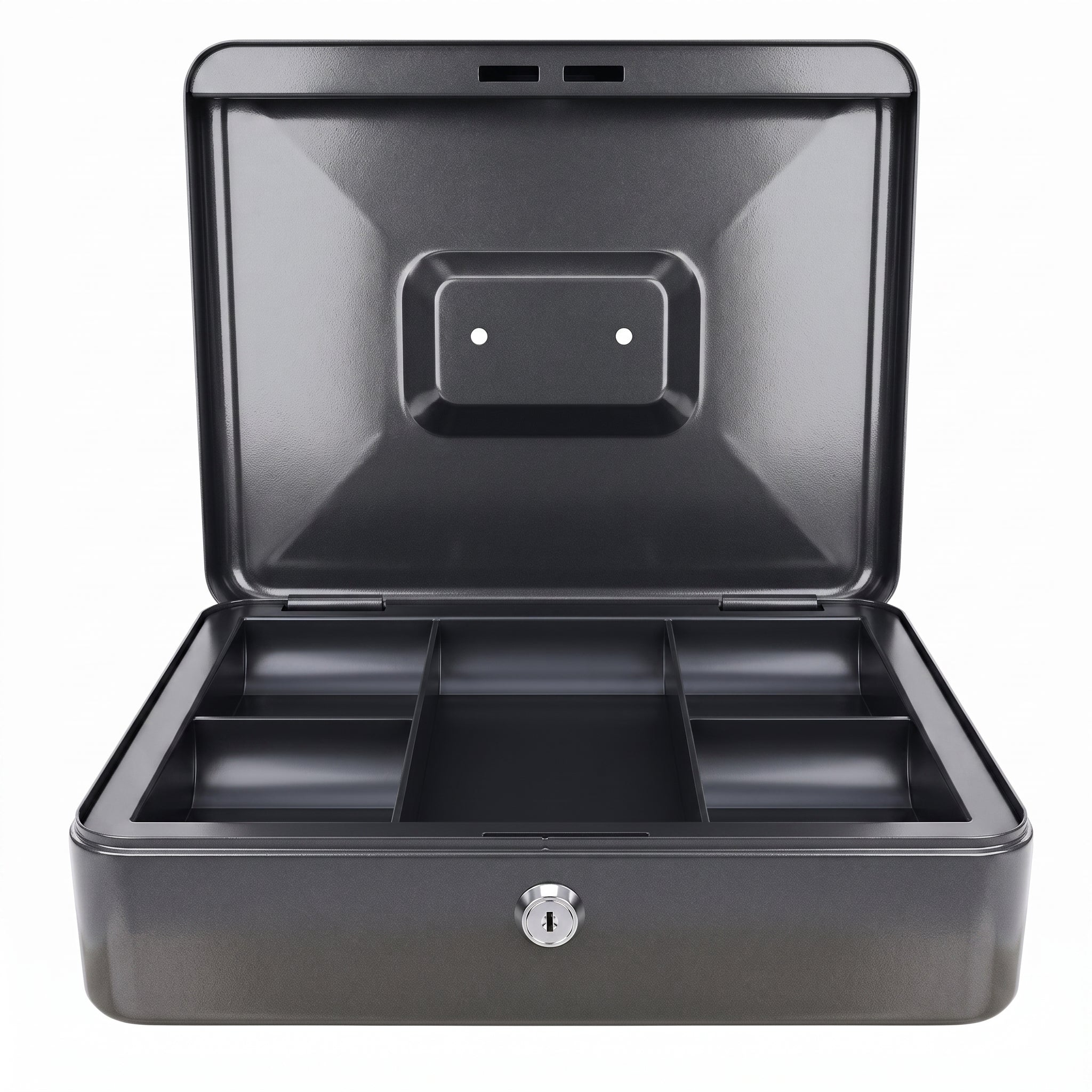 Caisse à monnaie métallique avec Serrure Image secondaire du produit