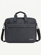 Cartable Porte PC Premium – 3 Poches de Rangement En Gris  Et Noir  Yalong To Go