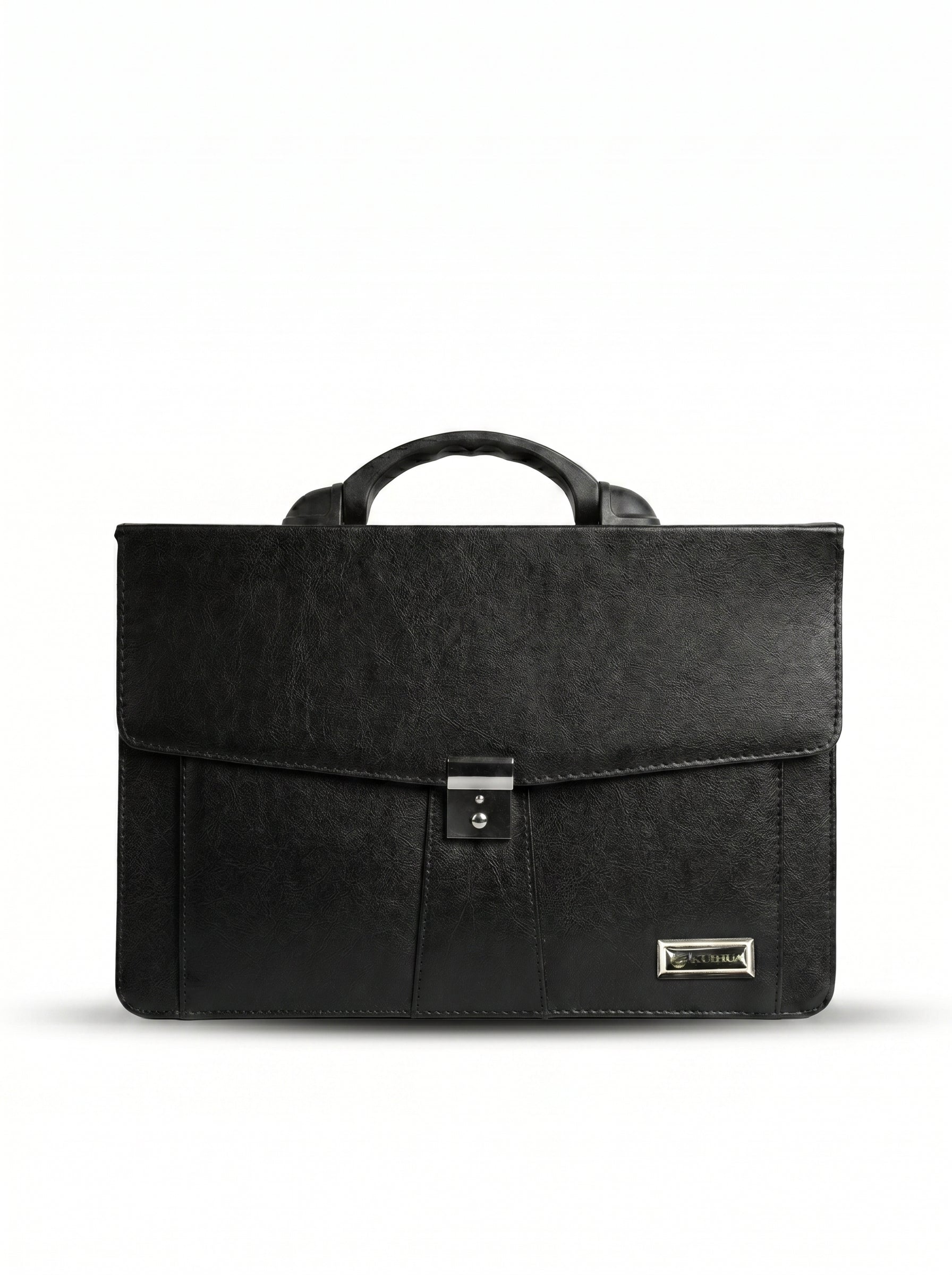 Cartable de Professeur Noir en Similicuir Image principale du produit