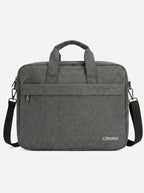 Cartable Porte PC Premium – 3 Poches de Rangement En Gris  Et Noir  Yalong To Go