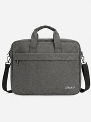 Cartable Porte PC Premium – 3 Poches de Rangement En Gris  Et Noir  Yalong To Go