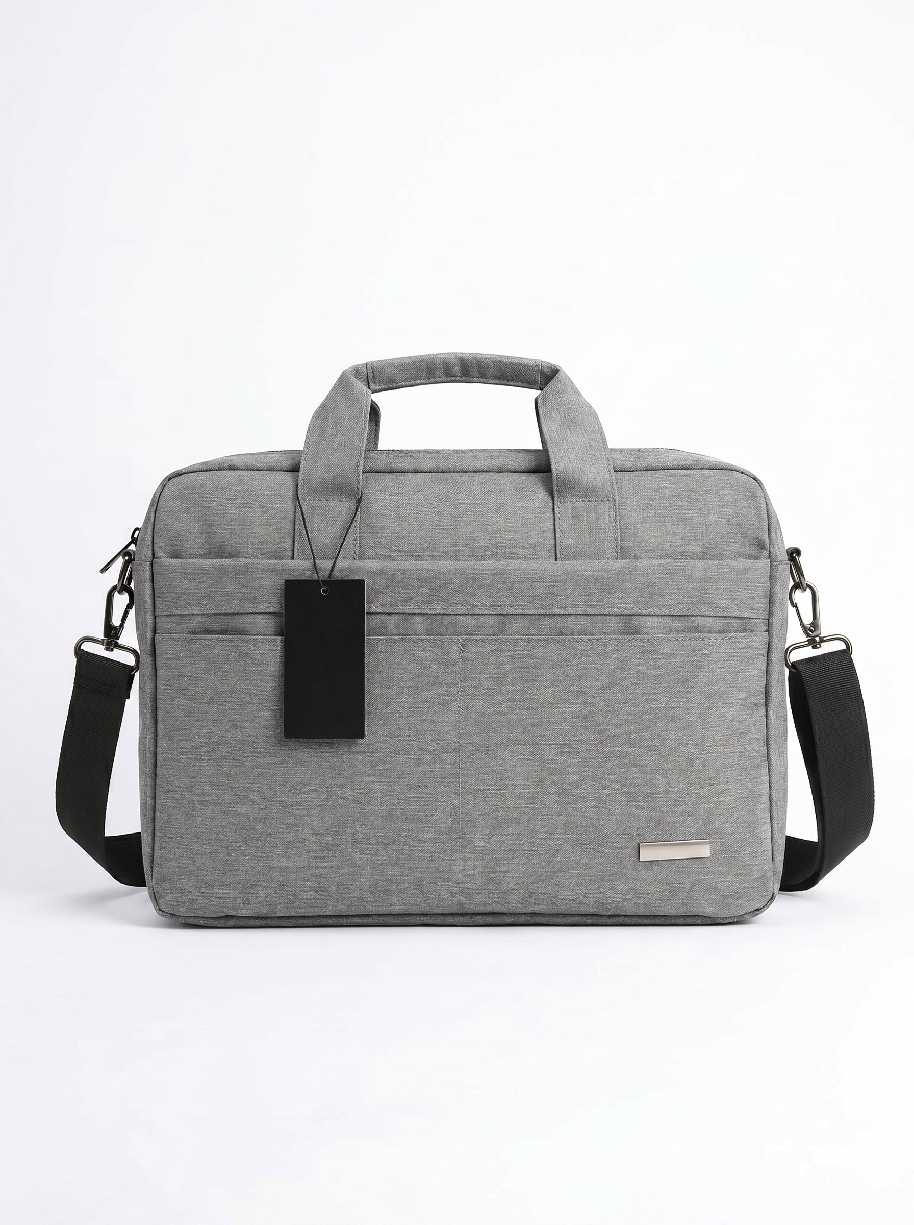 Cartable Porte PC Premium – 2 Poches de Rangement En Gris Et Bleu Marine Yalong To Go Image principale du produit