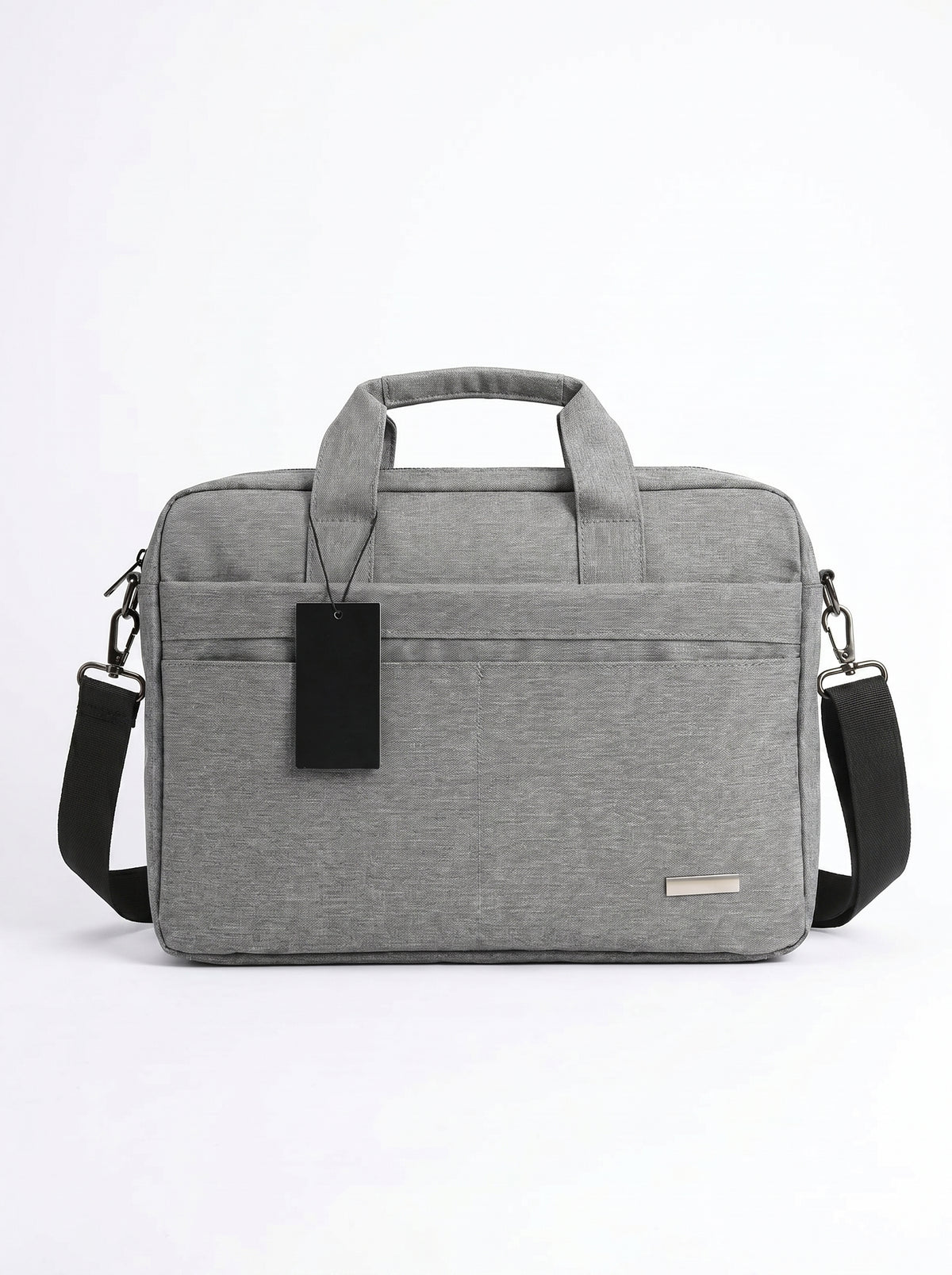 Cartable Porte PC Premium – 2 Poches de Rangement En Gris Et Bleu Marine Yalong To Go