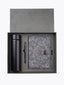 Coffret Notebook A5 Gris, Stylo & Bouteille Isotherme