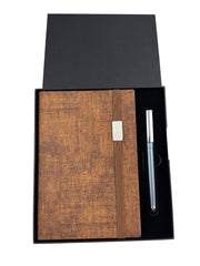Coffret notebook A5 à Élastique & Stylo en Boîte