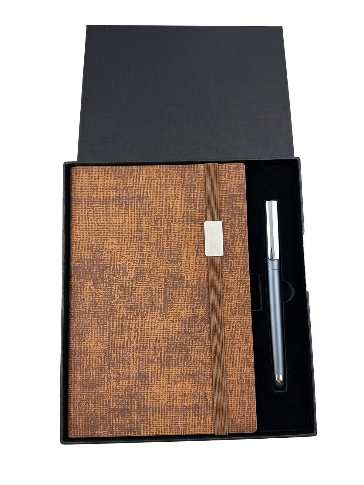 Coffret notebook A5 à Élastique & Stylo en Boîte
