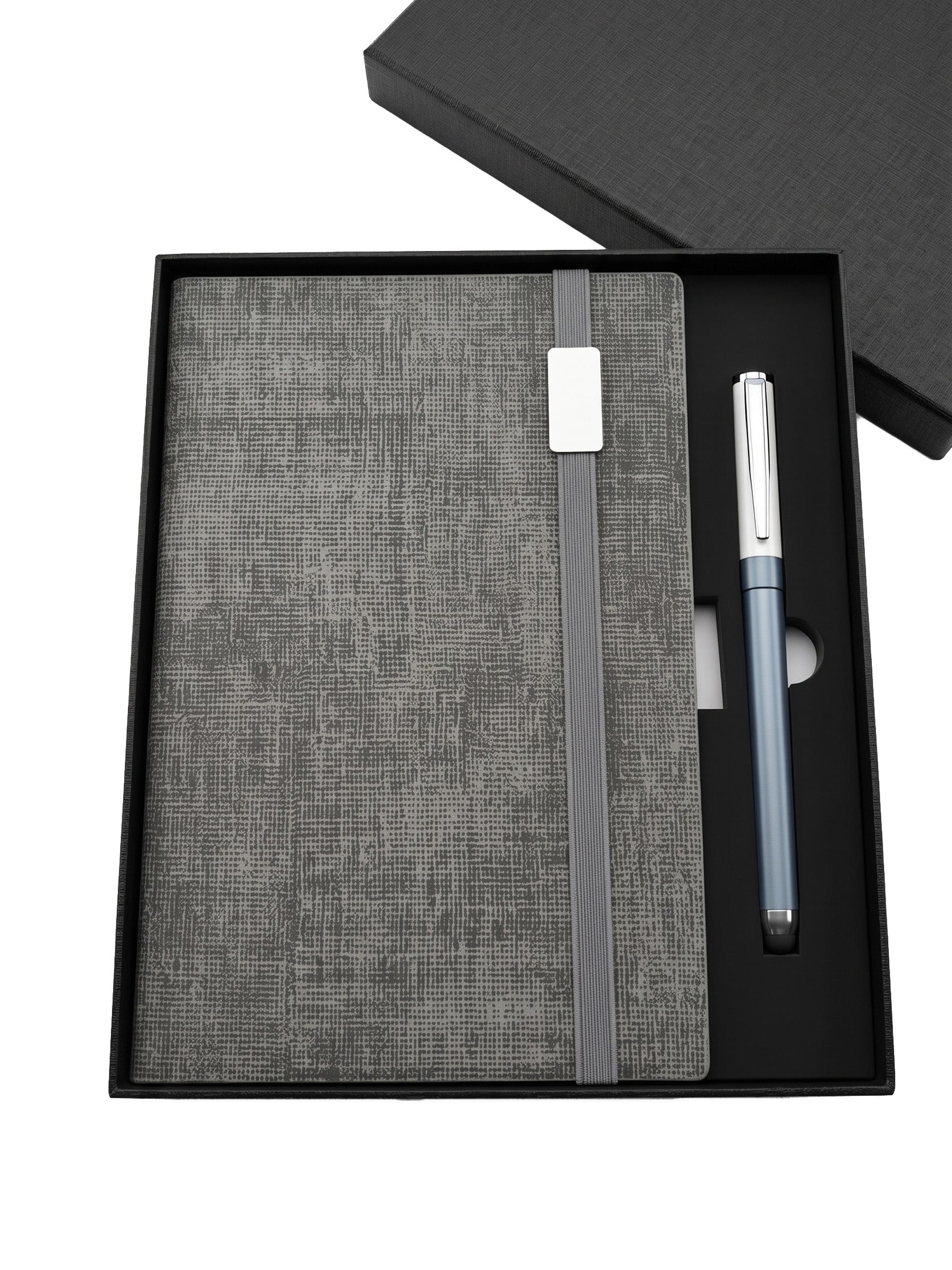 Coffret notebook A5 à Élastique & Stylo en Boîte
