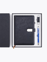 Coffret notebook  Cuir A5, Clé USB & Stylo en Boîte