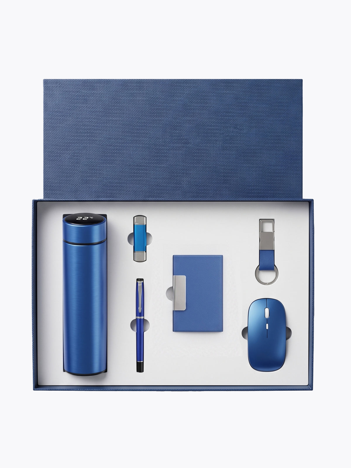 Coffret 6 Pièces : Souris, USB, Bouteille Esothreme, Stylo , Porte Carte & Porte-Clé