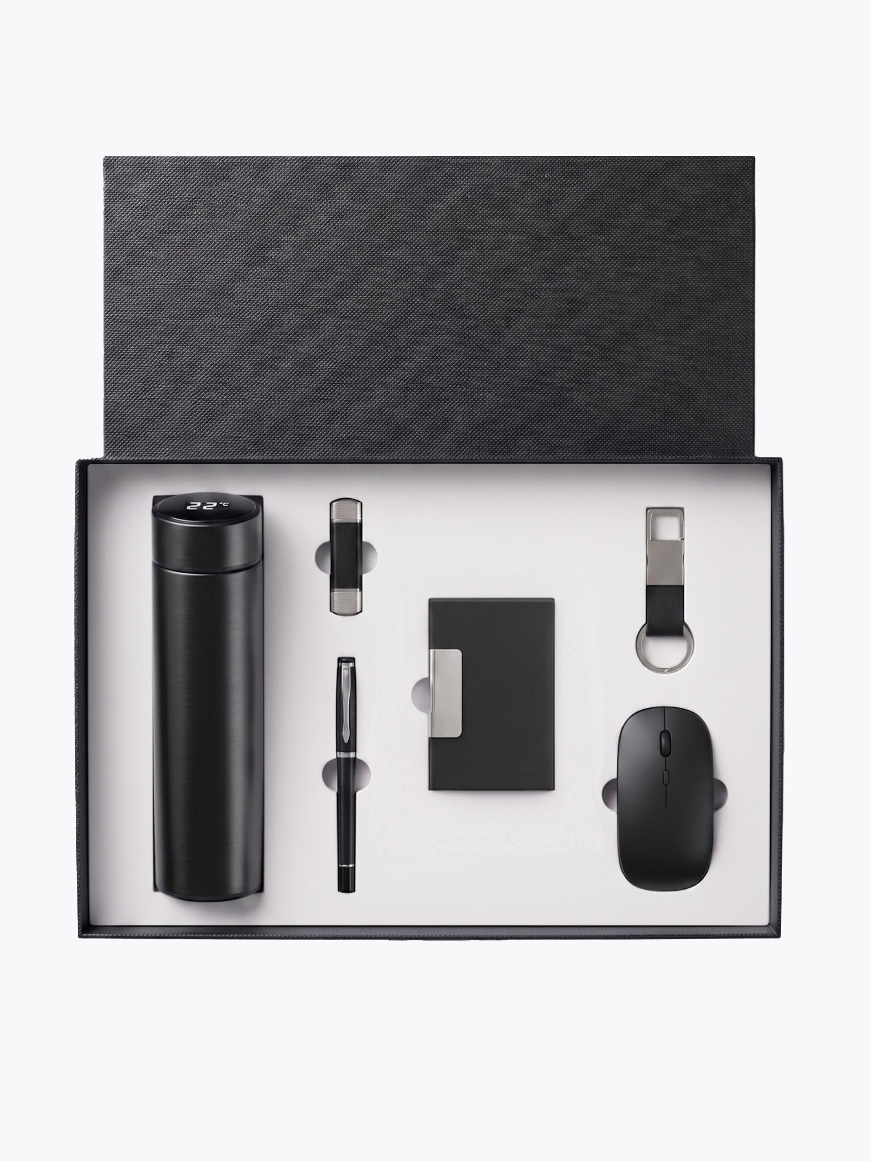 Coffret 6 Pièces : Souris, USB, Bouteille Esothreme, Stylo , Porte Carte & Porte-Clé Image principale du produit