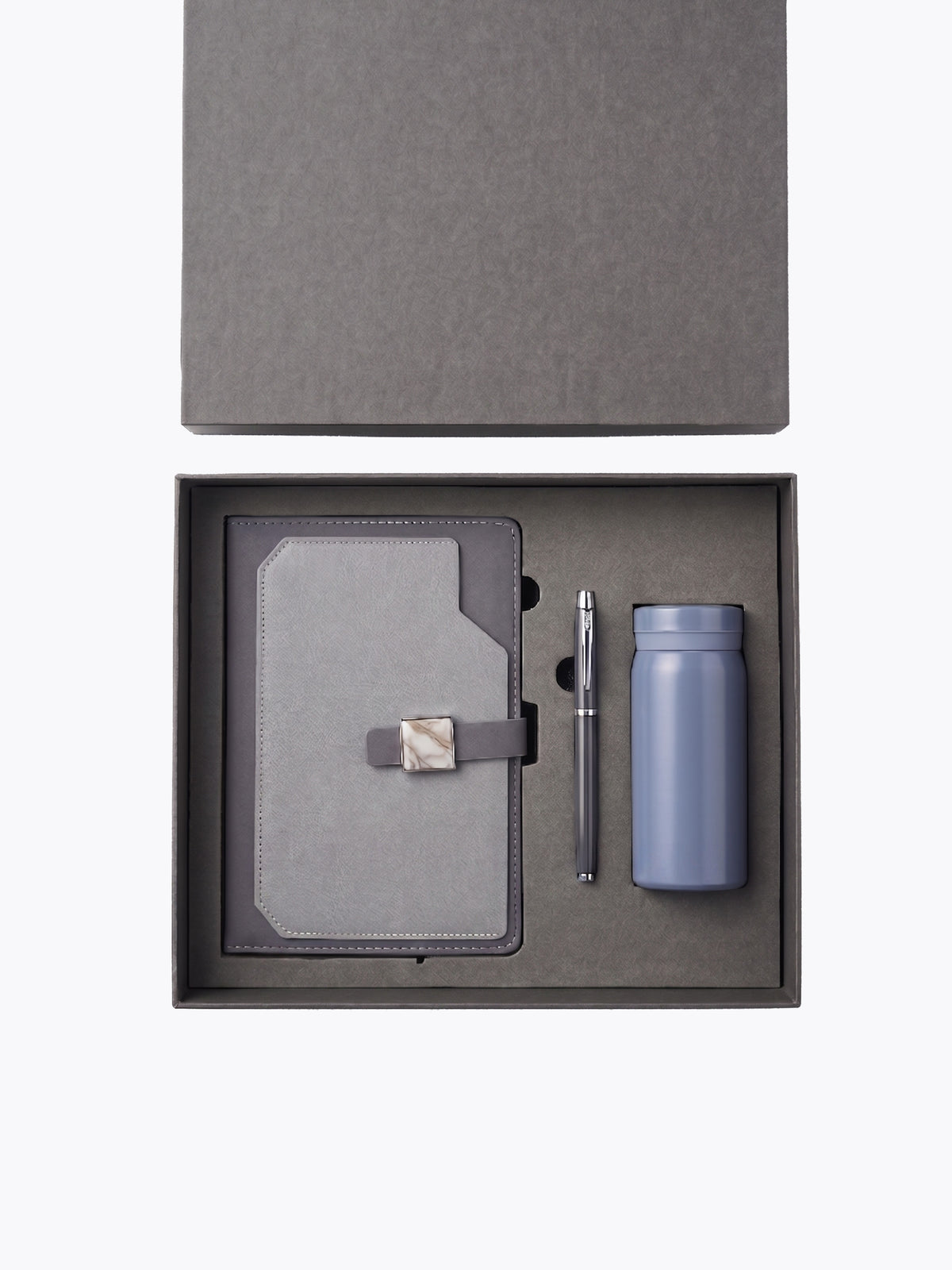 Coffret Notebook A5, Stylo, Bouteille & Sac Cadeau