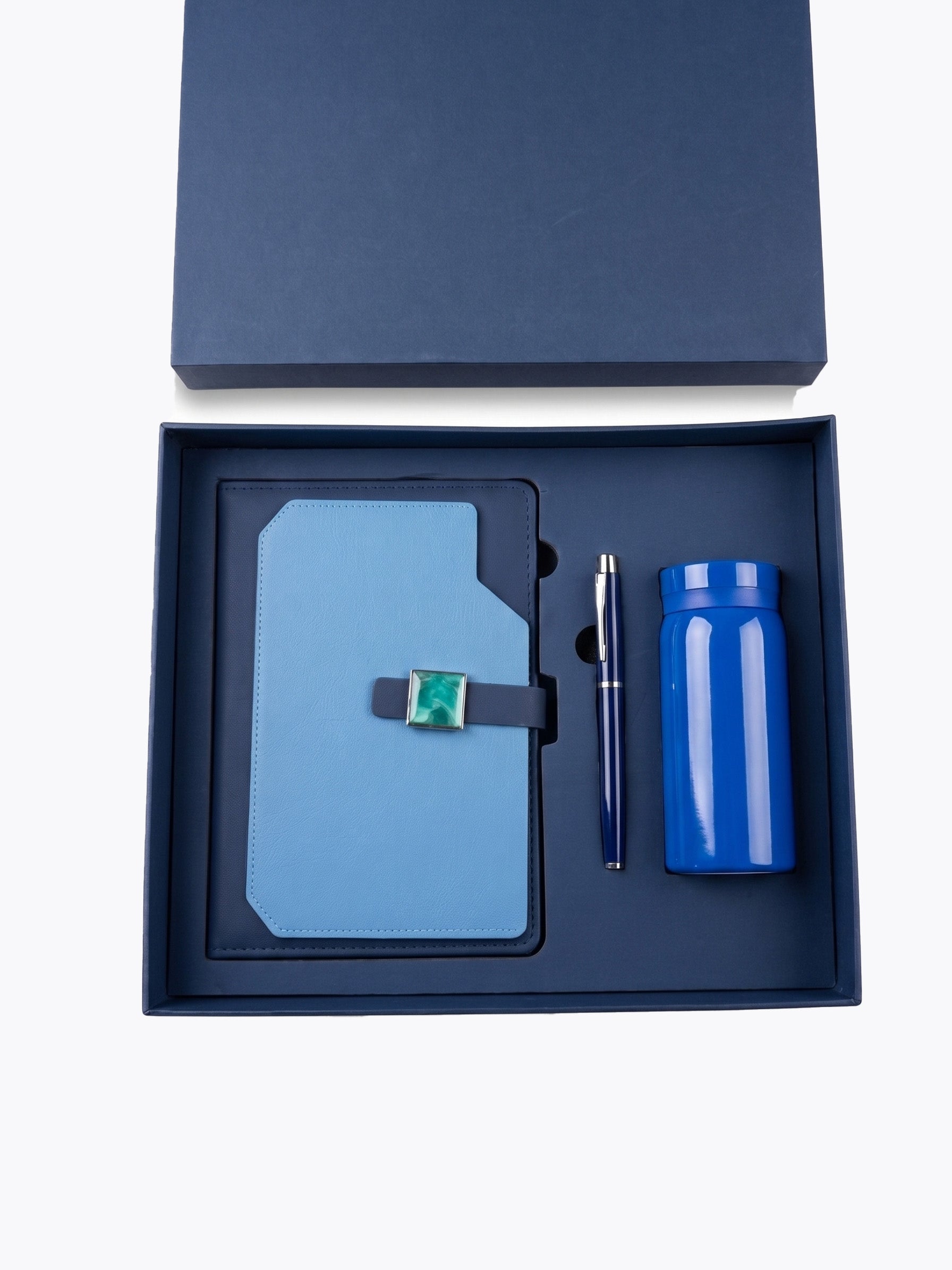 Coffret Notebook A5, Stylo, Bouteille & Sac Cadeau