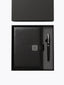 Coffret Notebook A5 Noir en cuir et Stylo Assorti