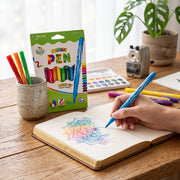 Feutres pointe pinceau - Set de 12 Couleurs (Brush Pen)