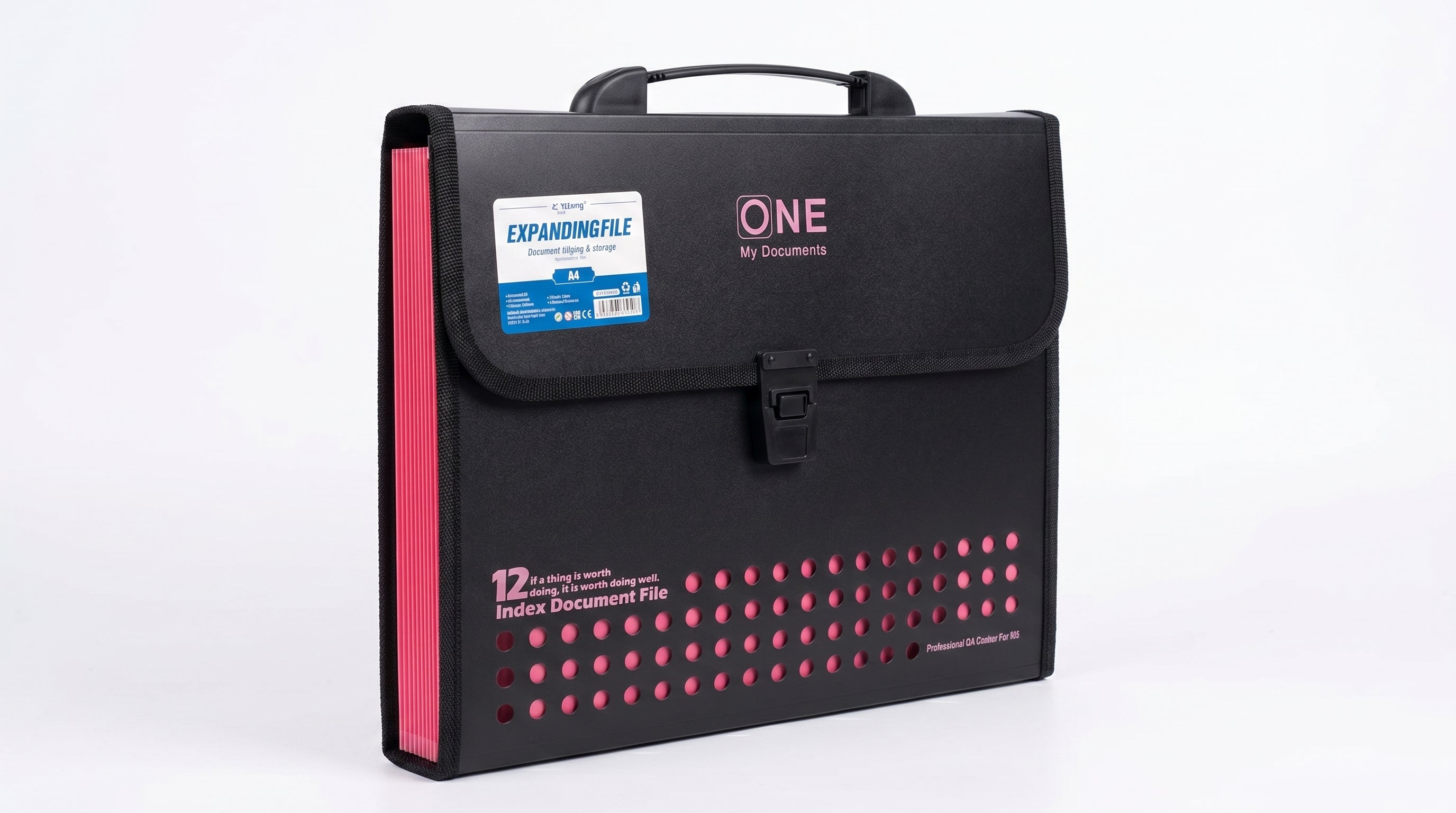 Porte Classe Dossier A4 13pockets - Trieur Accordéon Extensible Image principale du produit