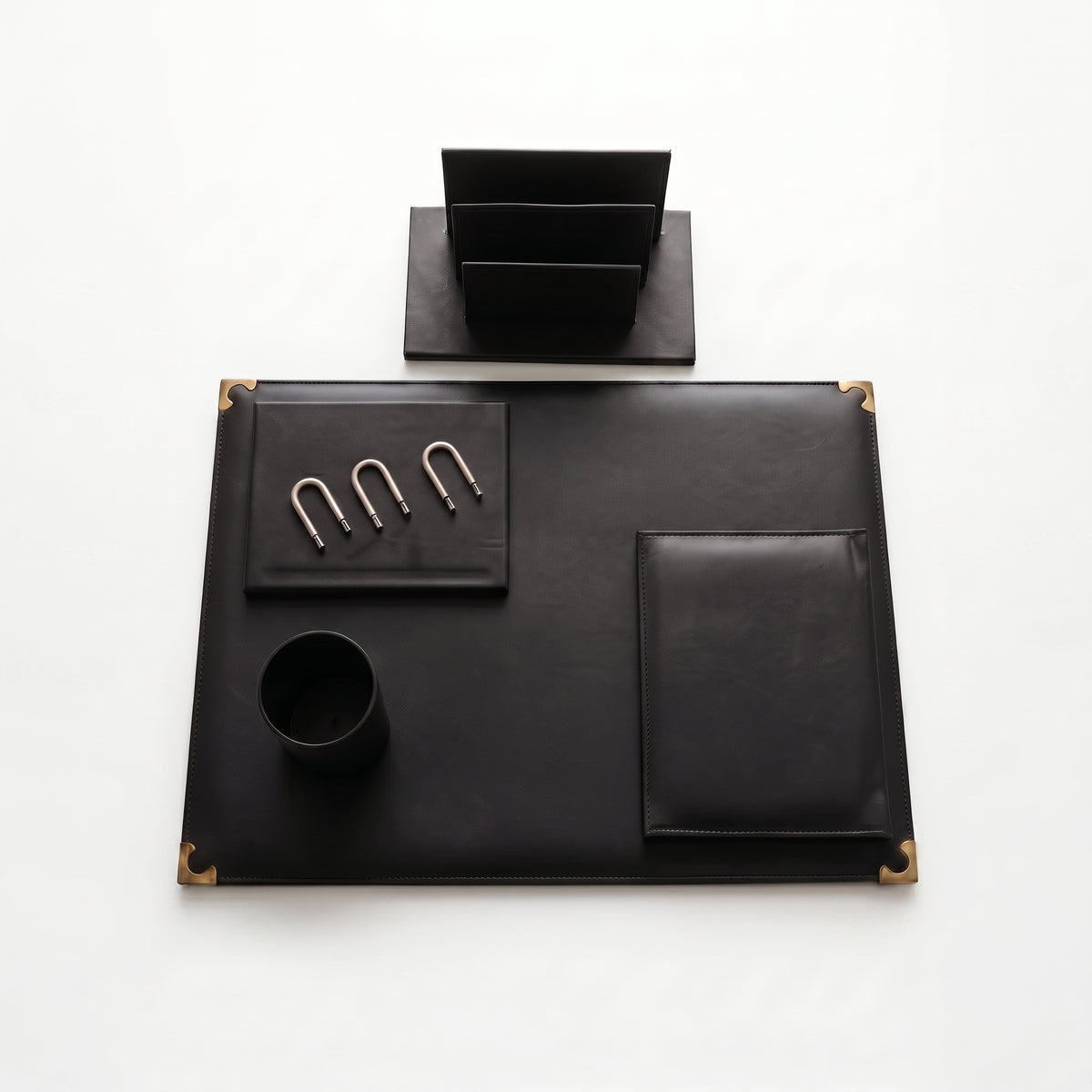 Ensemble de Bureau en cuir Complet - Accessoires de Bureau Pro