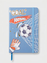 NoteBook scolaire A5 200p a fermeture elastique - Thème Football et Sport pour Garçon