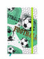 NoteBook scolaire A6 200p a fermeture elastique - Thème Football et Sport pour Garçon