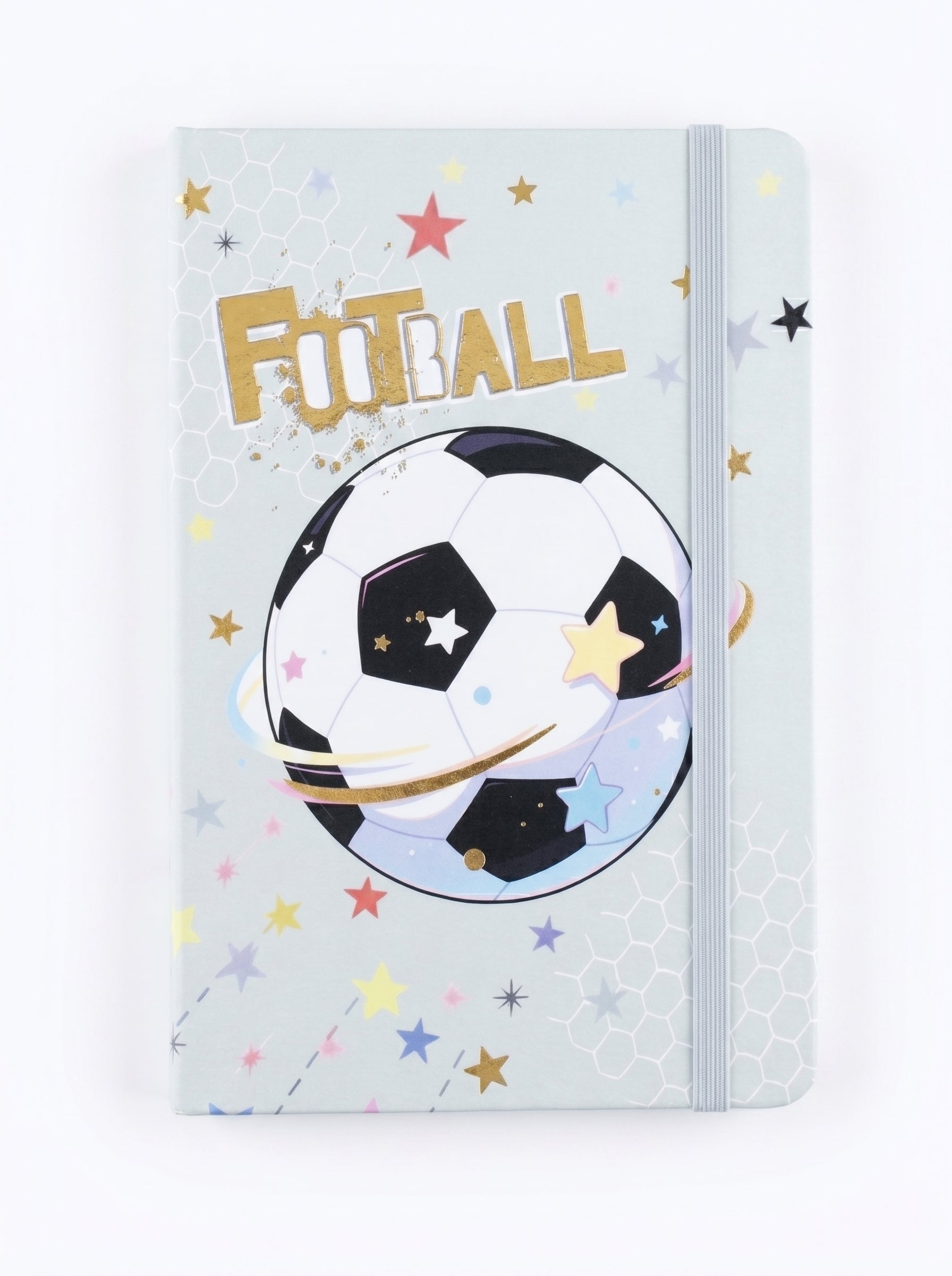 NoteBook scolaire A5 200p a fermeture elastique - Thème Football et Sport pour Garçon
