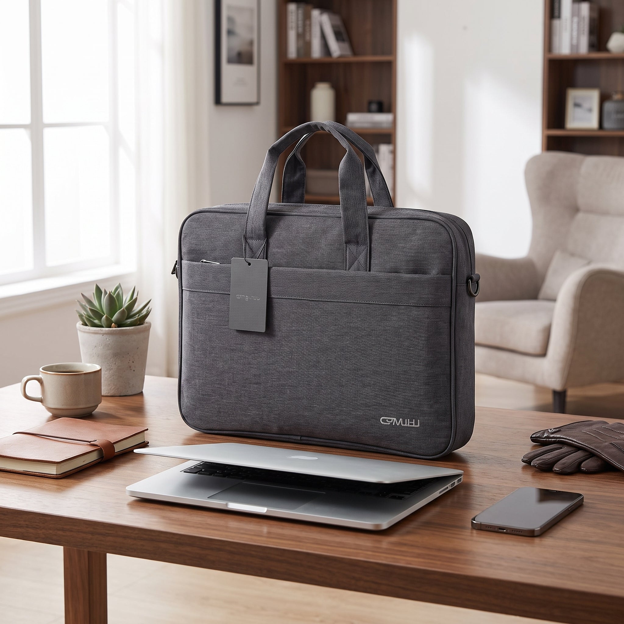 Cartable porte pc 2 poche YALONG TO GO - Noir Élégant & Pro Image secondaire du produit