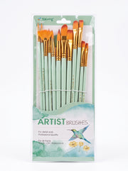 Set 12 pinceaux peinture Yalong - Différents Modèles