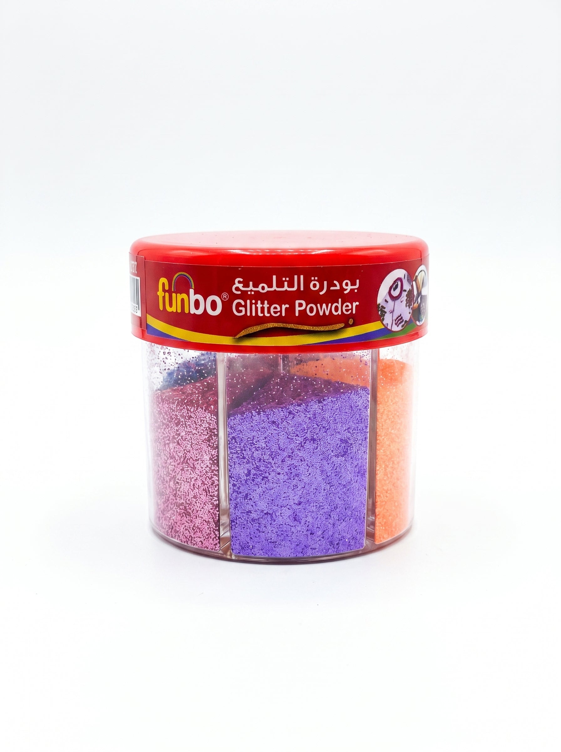 Poudre de paillettes fluo 50g – 6 pots assortis