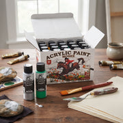 Kit Complet : Set Peinture Acrylique 20 Couleurs x 60ml