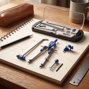 Coffret compas technique précision - Avec Rallonge et Accessoires