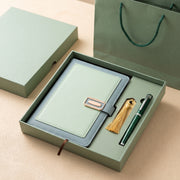 Coffret Exécutif Carnet A5 & Stylo Métal Personnalisable avec Marque-Page