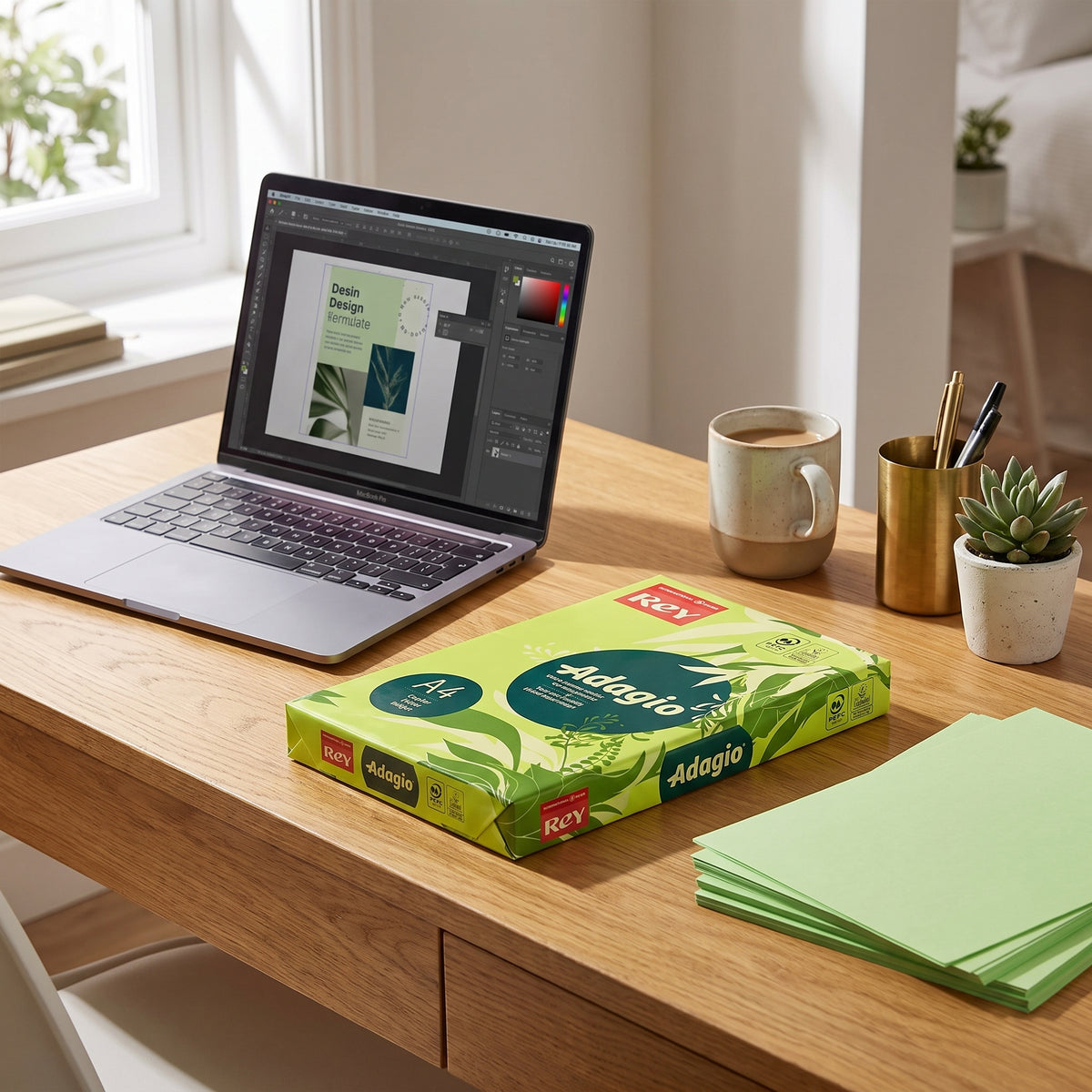 Papier Couleur Fluo A4 80g - Rame 500 Feuilles Image principale du produit