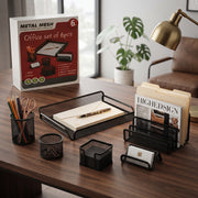 Accessoires de Rangement Bureau  6 Pièces Métallique TOPKALL