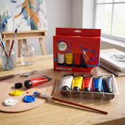 Peinture Acrylique 75ml – Set de 5 Tubes – Qualité Beaux-Arts