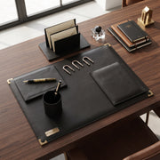 Ensemble de Bureau en cuir Complet - Accessoires de Bureau Pro