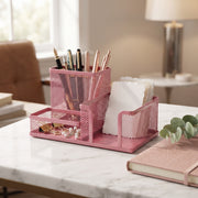 TOPKALL Porte-Accessoires de Bureau en Métal – Rangement Design et Robuste