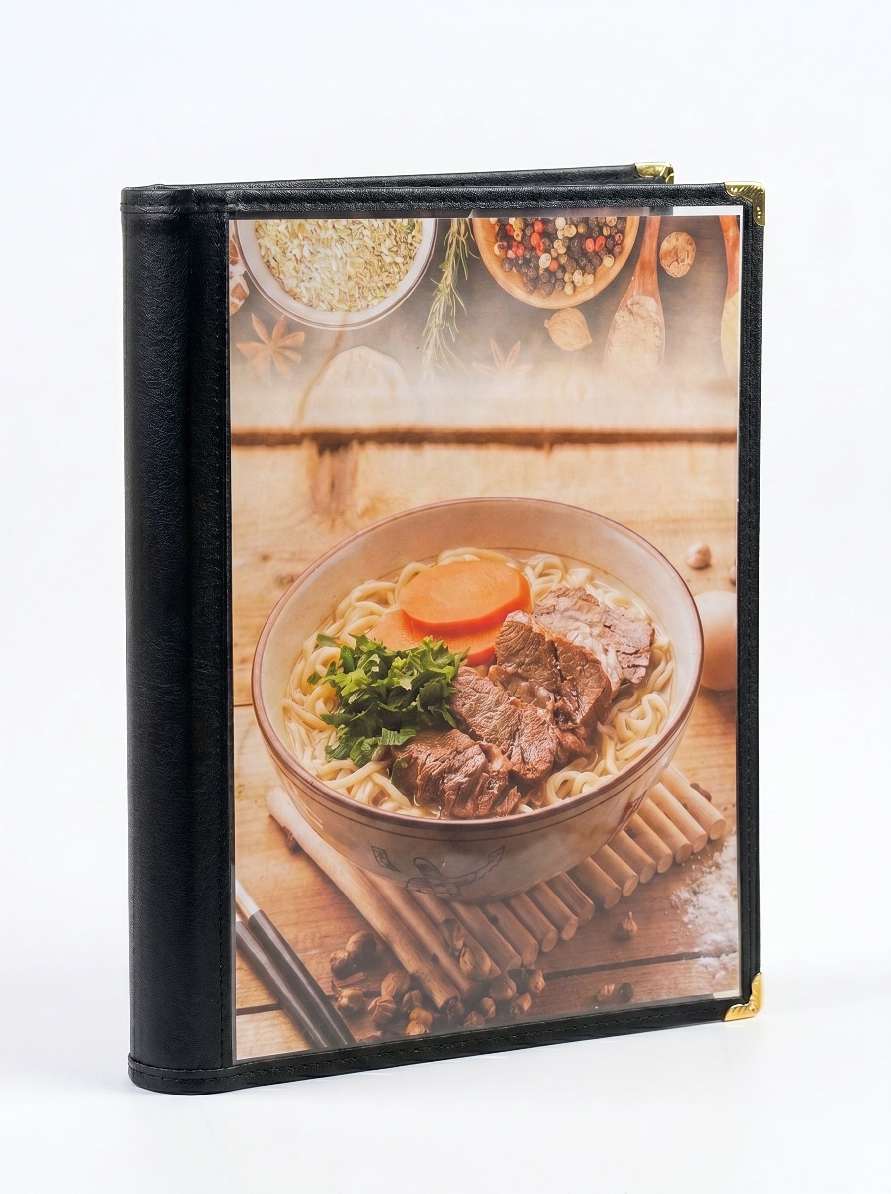 Porte menu en plastique A4 10pockets (10 Pochettes / 20 Vues) - Qualité Pro Image principale du produit