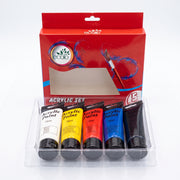 Peinture Acrylique 75ml – Set de 5 Tubes – Qualité Beaux-Arts
