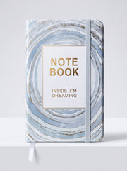 NoteBook A6 "Marbre & Or" avec Fermeture Élastique (200 pages)
