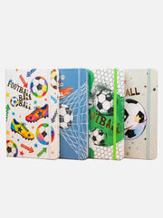 NoteBook scolaire A5 200p a fermeture elastique - Thème Football et Sport pour Garçon