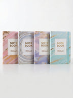 NoteBook A6 "Marbre & Or" avec Fermeture Élastique (200 pages)