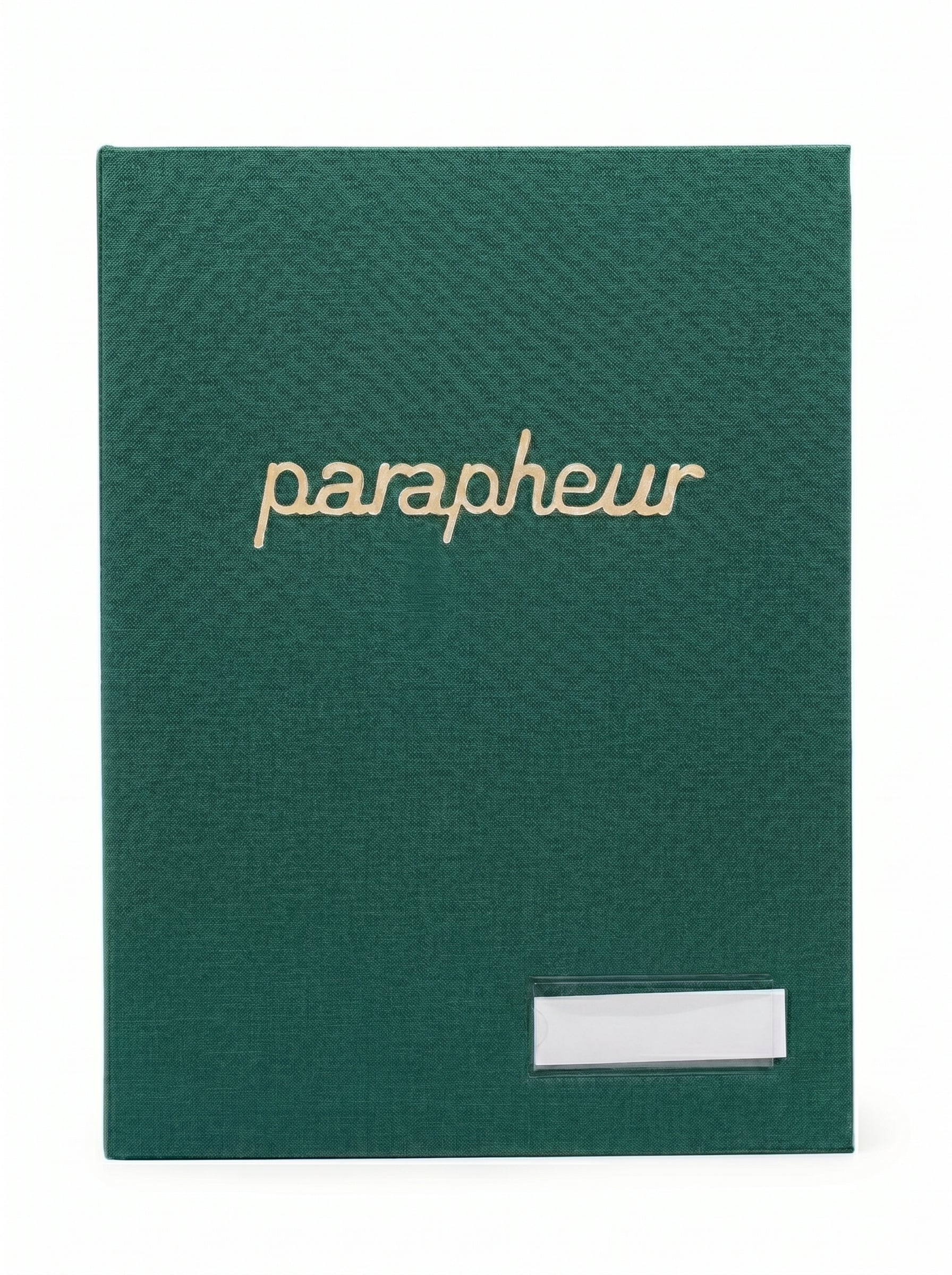 Parapheur de Signature 12 Volets En Noir Et Vert – Porte-Documents Administratif Premium