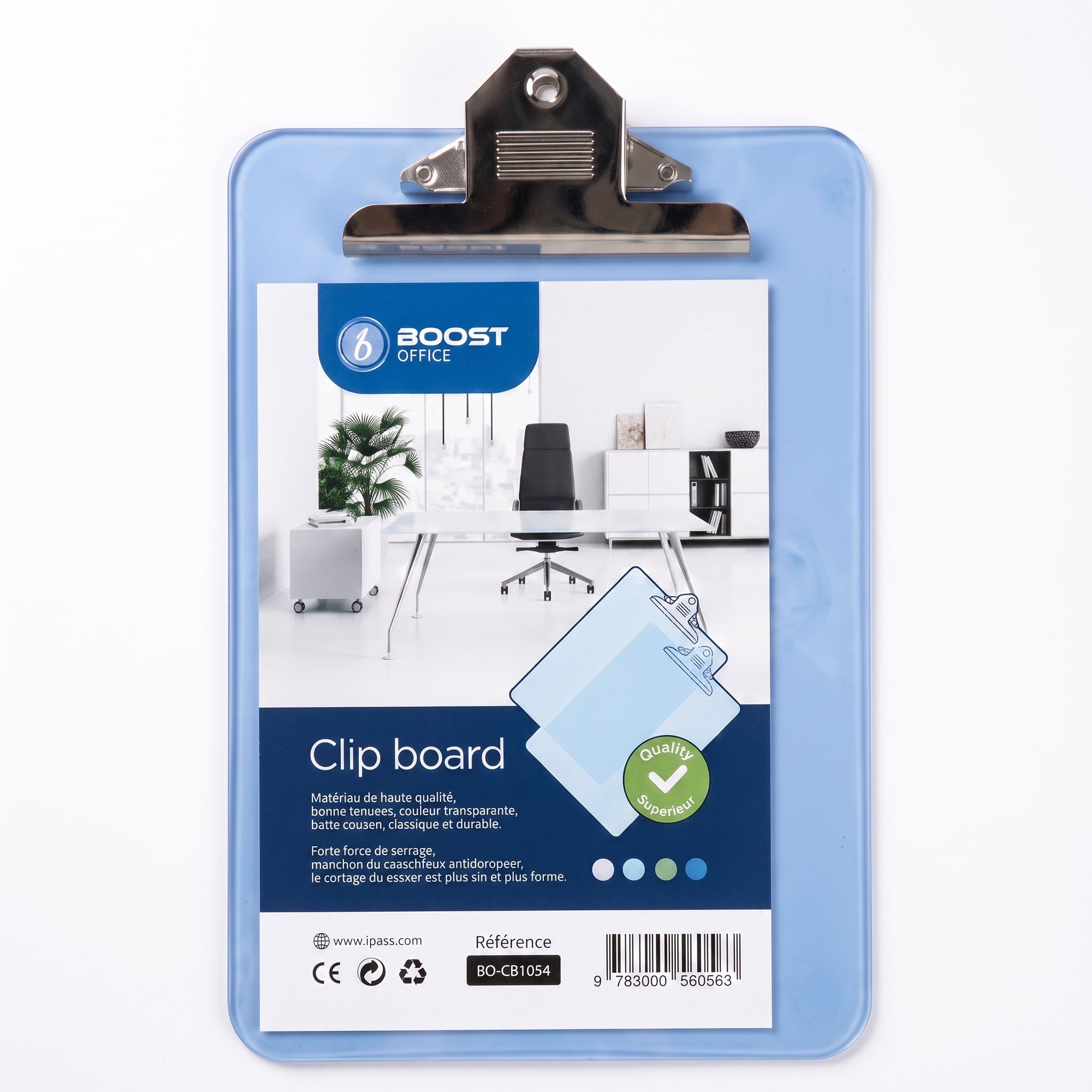 Porte-bloc A4 plastique - Support à Pince pour Bureau Image secondaire du produit