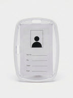 porte badge blanc