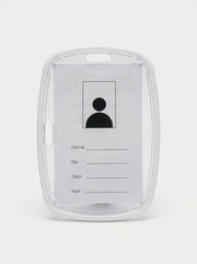 porte badge blanc
