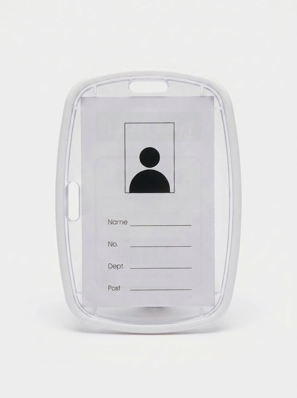 porte badge blanc