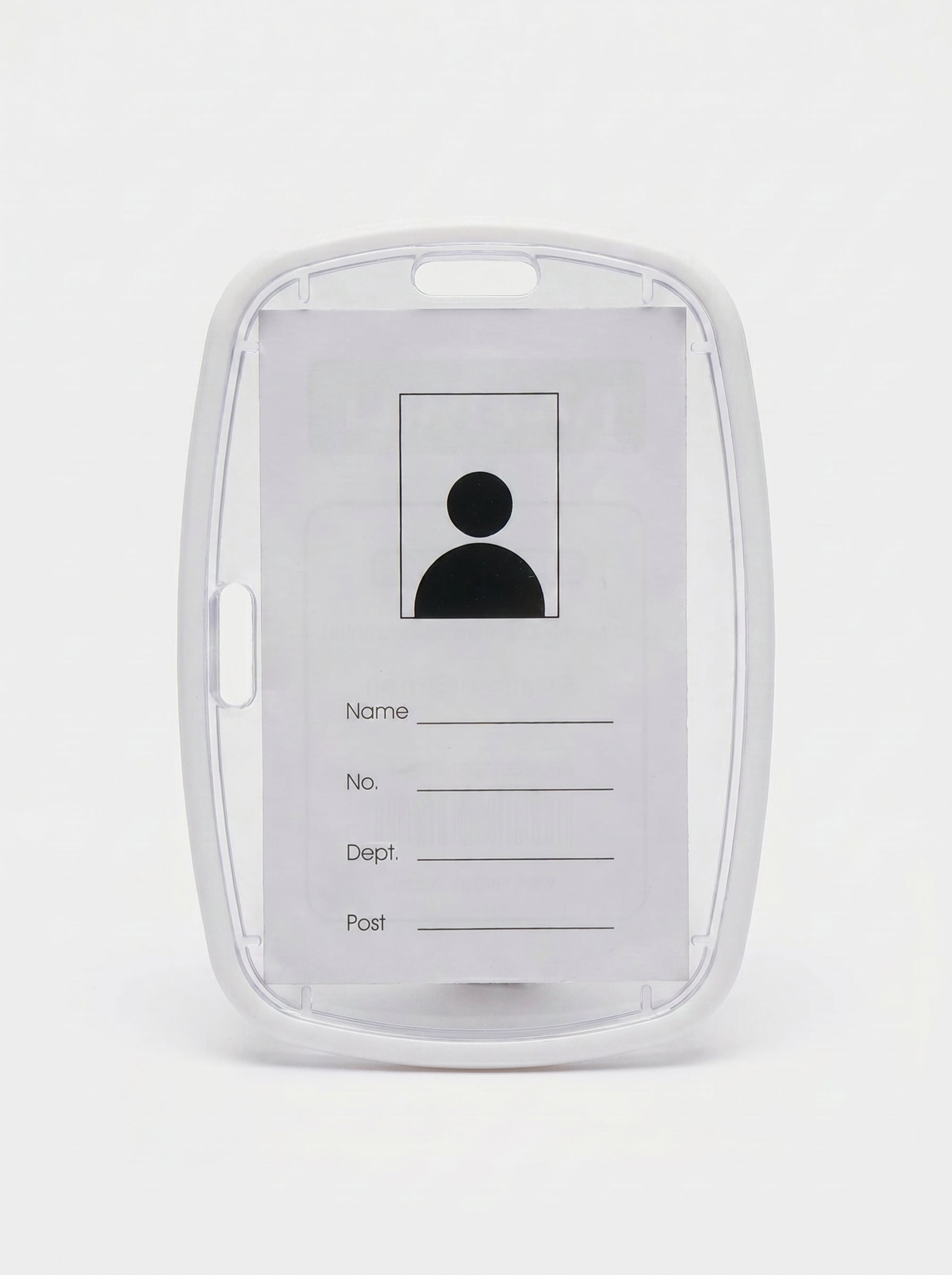 porte badge blanc
